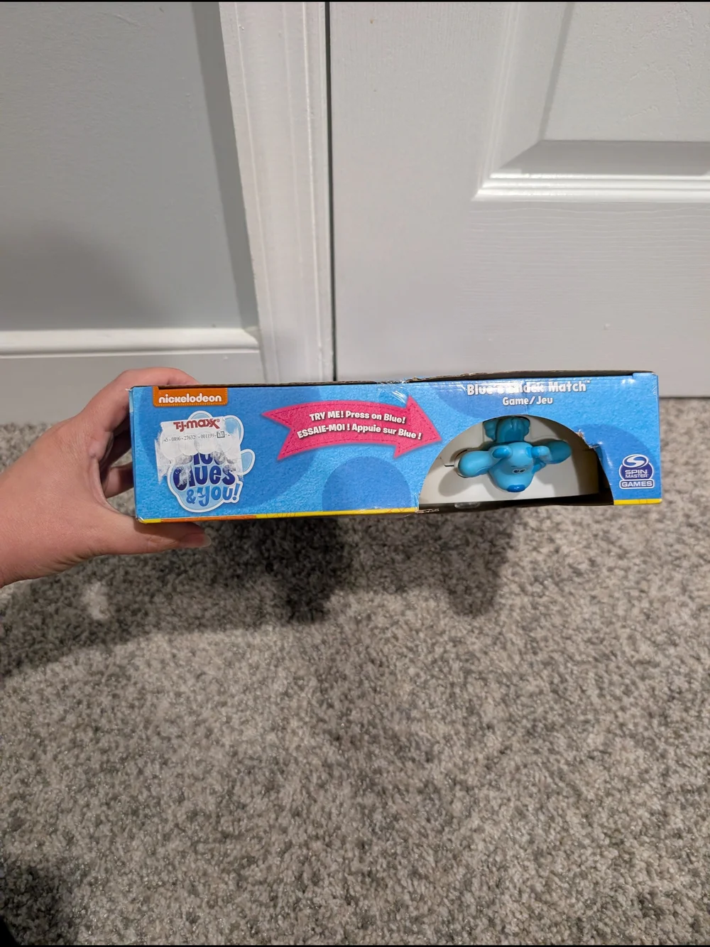 NIB Nickelodeon Blue's Clues Snack Match Game by Spin Master Games